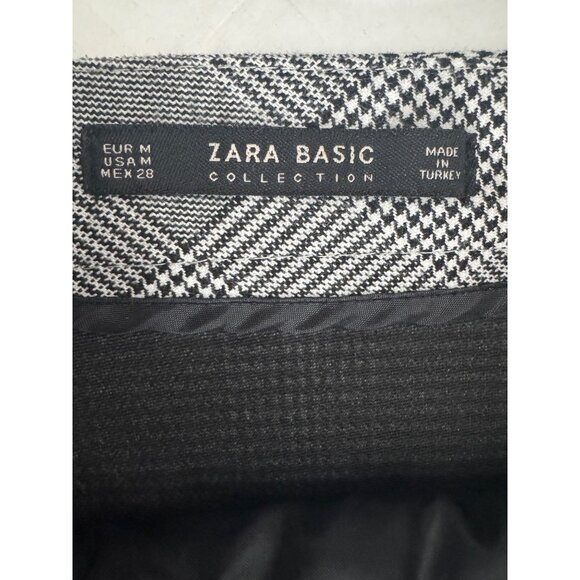 2/$30 ZARA Basic Collection Medium Glen Plaid Black/White - Picture 3 of 13